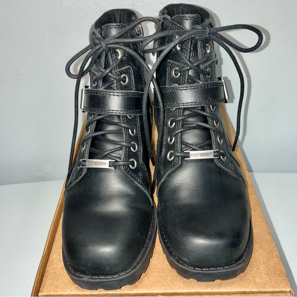 Harley-Davidson Women’s Leyton Moto Boots Size 6 M D84837 - Picture 4 of 10